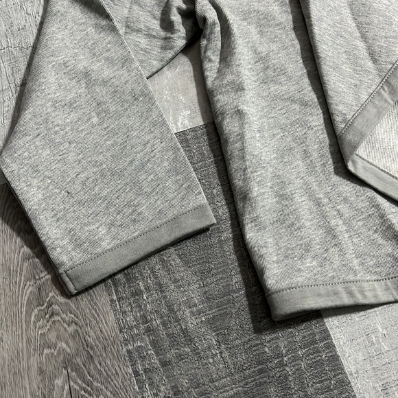 NWOT Forgiveness Open Front Knit Waterfall Sweater Cardigan Sz Medium Light Gray - Picture 4 of 6